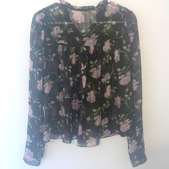 Ulla Johnson Olive Azalea Floral Silk Blouse Top - Picture 9 of 10